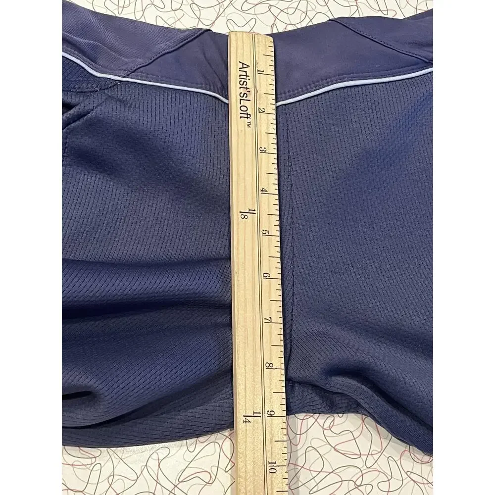 Nike Pants Womens Small Navy‎ Blue White Dri-FIT Tapered Track Athletic Gym